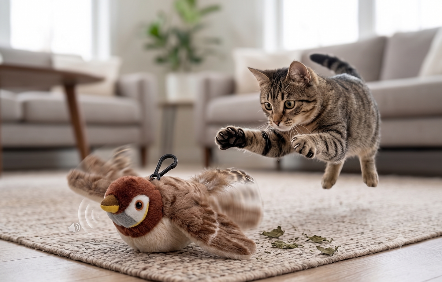 Electronic Flying Bird Cat Toy